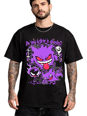 Polera Gengar Poke Anime Dtf Oversize Grafimax