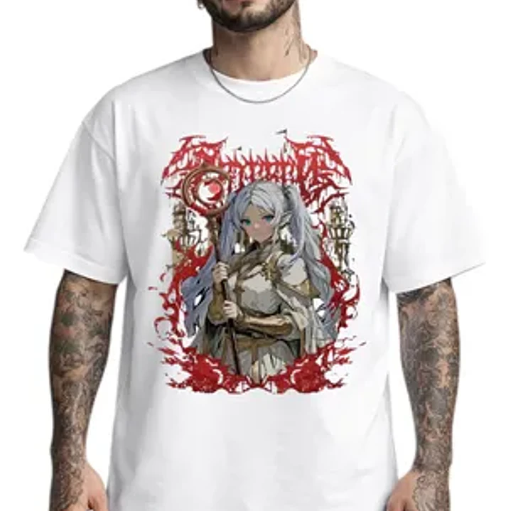 Polera Sousou No Frieren Anime Dtf Oversize Grafimax 1
