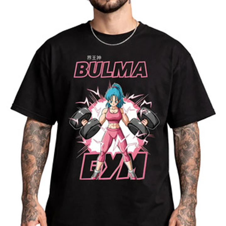Polera Bulma Gym Dbz Anime Dtf Hombre Grafimax 1