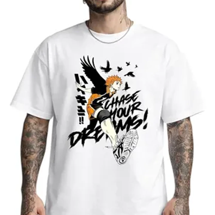 Polera Haikyuu Chase Your Dreams Anime Dtf Grafimax 1