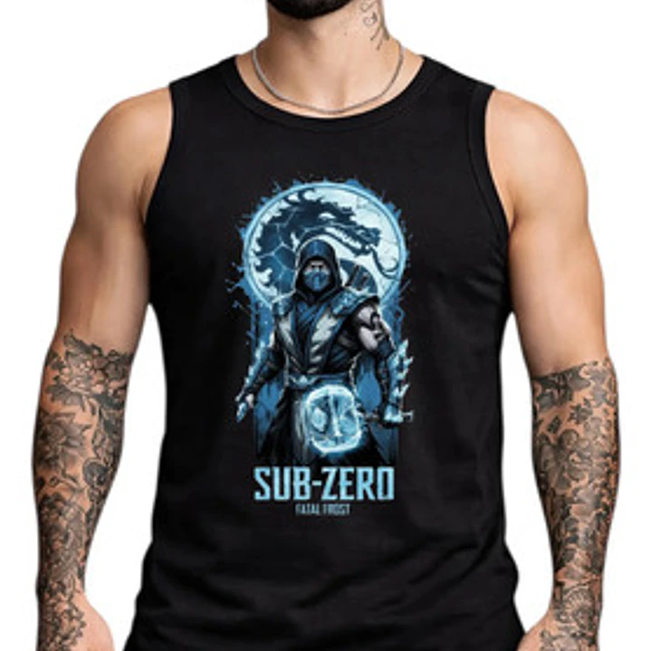 Polera Sin Mangas Sub Zero Videojuegos Dtf Grafimax 1