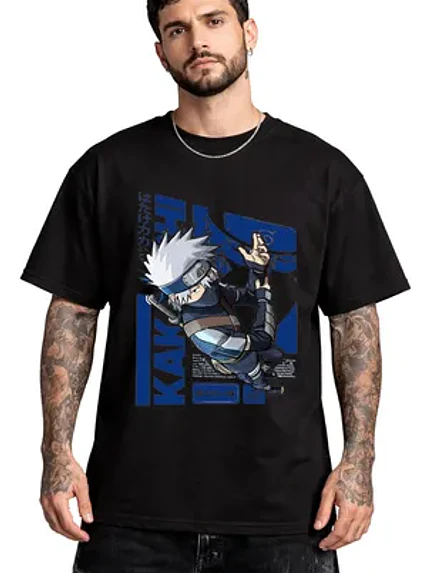 Polera Kakashi Hatake Naruto Anime Dtf Grafimax 1