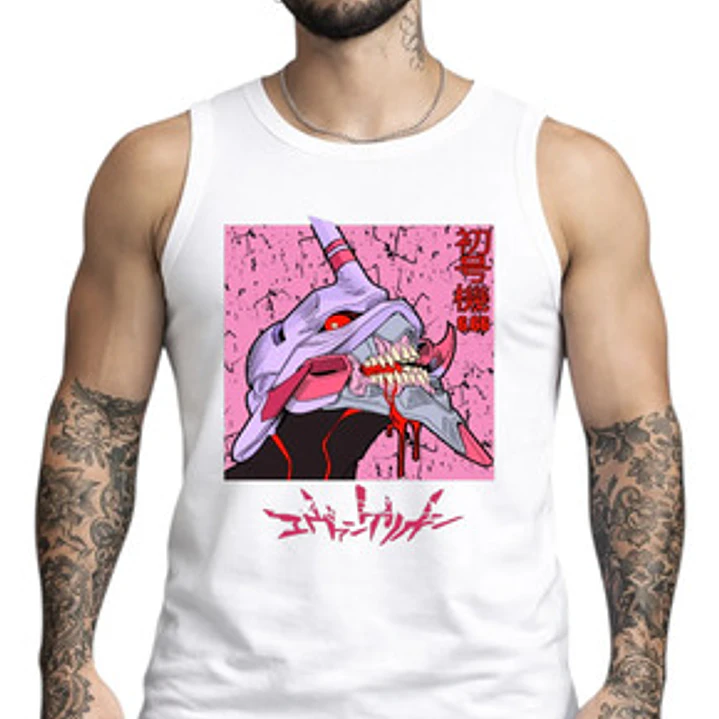 Polera Sin Mangas Eva 01 Anime Evangelion Dtf Grafimax 2