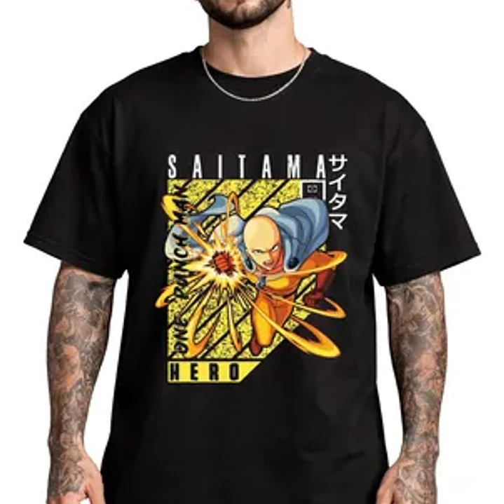 Polera One Punch Man Saitama Hero Anime Dtf Grafimax 1