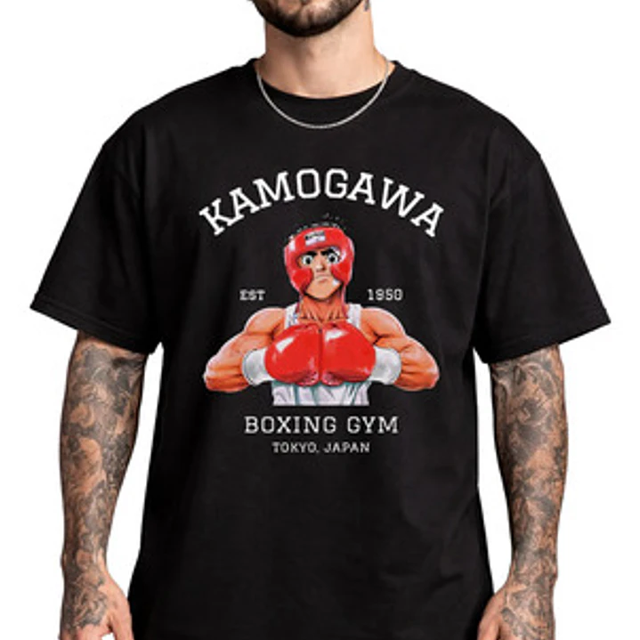Polera Kamogawa Boxeo Gym Hajime No Ippo Anime Dtf Grafimax 1