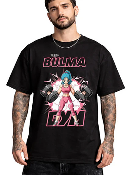 Polera Bulma Gym Dbz Anime Dtf Hombre Grafimax 1