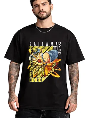 Polera One Punch Man Saitama Hero Anime Dtf Grafimax