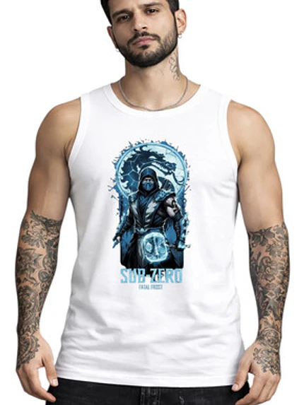 Polera Sin Mangas Sub Zero Videojuegos Dtf Grafimax 1
