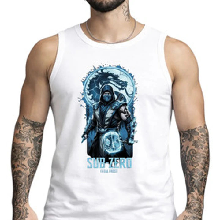 Polera Sin Mangas Sub Zero Videojuegos Dtf Grafimax 1