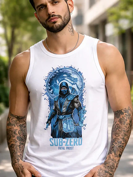 Polera Sin Mangas Sub Zero Videojuegos Dtf Grafimax 2