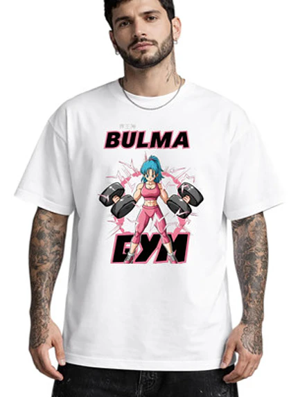 Polera Bulma Gym Dbz Anime Dtf Hombre Grafimax 1