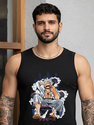 Polera Sin Mangas One Op Luffy Gear 5 Anime Dtf Grafimax