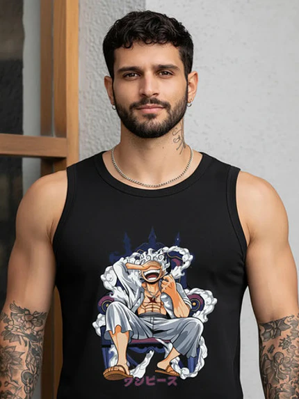 Polera Sin Mangas One Op Luffy Gear 5 Anime Dtf Grafimax 1