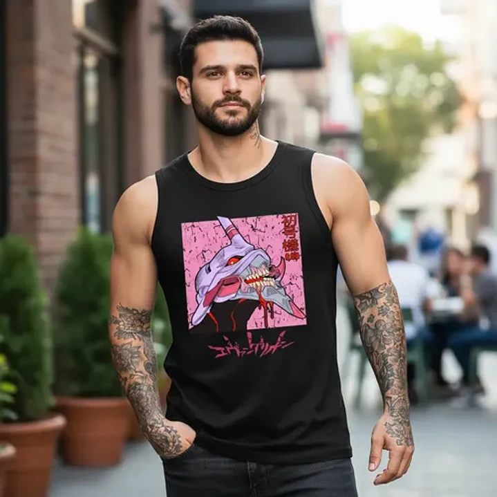 Polera Sin Mangas Eva 01 Anime Evangelion Dtf Grafimax 1