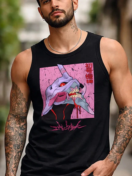 Polera Sin Mangas Eva 01 Anime Evangelion Dtf Grafimax 2