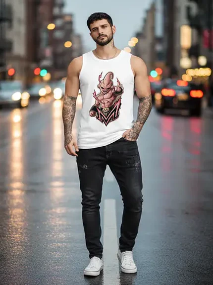 Polera Sin Mangas Kid Buu Dbz Anime Dtf Grafimax 5