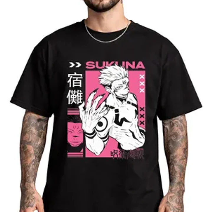 Polera Ryomen Sukuna Jujutsu Kaisen Anime Dtf Grafimax 1