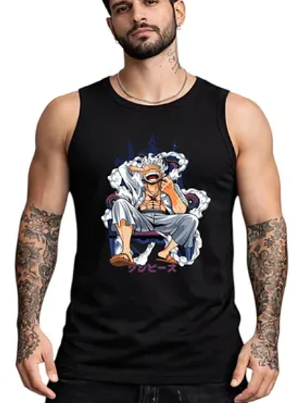 Polera Sin Mangas One Op Luffy Gear 5 Anime Dtf Grafimax 2