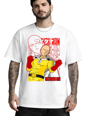 Polera One Punch Man Saitama Anime Dtf Grafimax