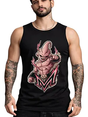 Polera Sin Mangas Kid Buu Dbz Anime Dtf Grafimax