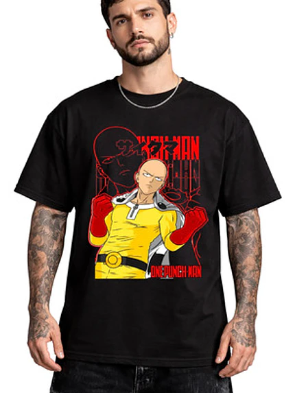 Polera One Punch Man Saitama Anime Dtf Grafimax 1