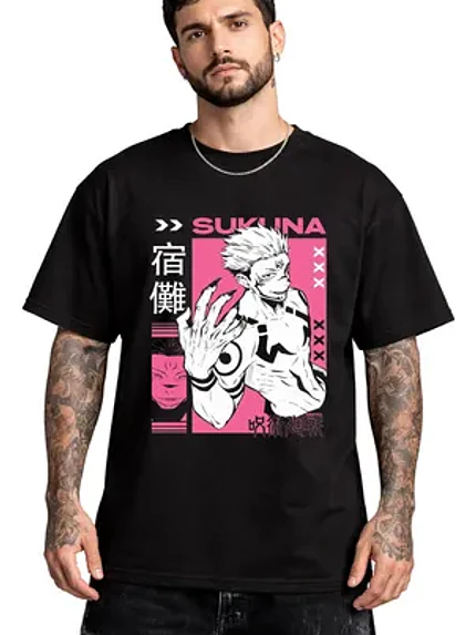 Polera Ryomen Sukuna Jujutsu Kaisen Anime Dtf Grafimax 1