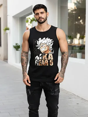 Polera Sin Mangas Luffy Nika Gear 5 Anime Dtf Grafimax