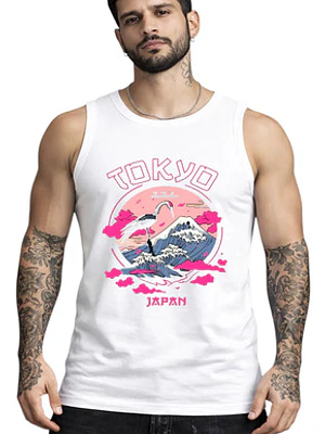 Polera Sin Mangas Tokyo Japan Dtf Grafimax