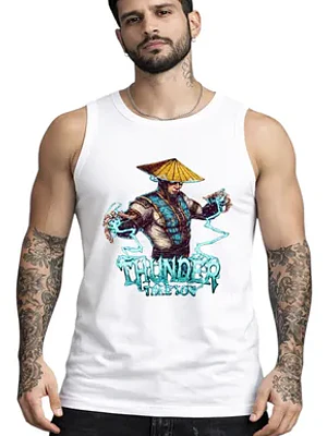 Polera Sin Mangas Raiden Thunder Mortal Kombat Dtf Grafimax
