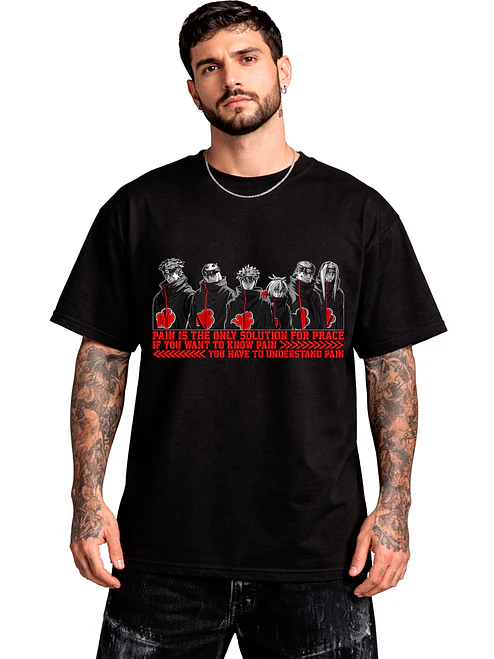 Polera Naruto If You Want To Know Pain Anime Dtf Grafimax 1