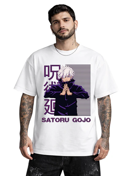 Polera Satoru Gojo Jujutsu Diseños Colores Anime Dtf Grafimax 4