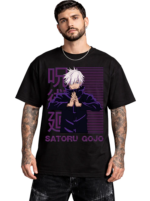 Polera Satoru Gojo Jujutsu Diseños Colores Anime Dtf Grafimax 2