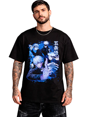 Polera Satoru Gojo Jujutsu Diseños Colores Anime Dtf Grafimax