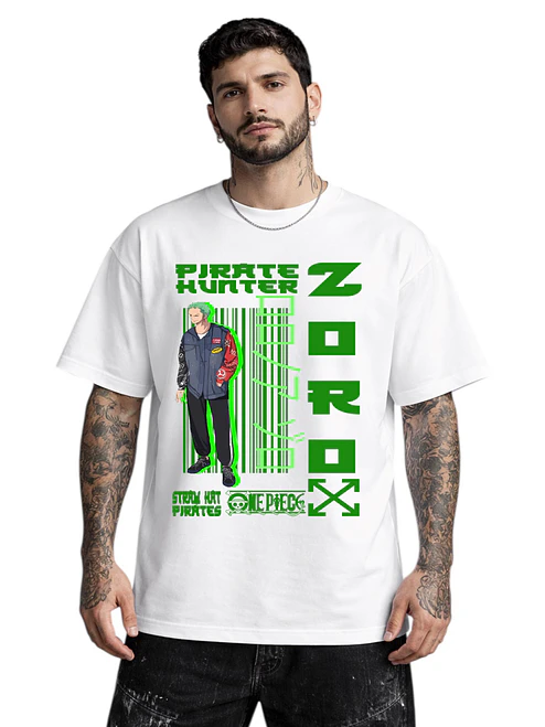 Polera Zoro One OP Diseños Colores Anime Dtf Grafimax 4
