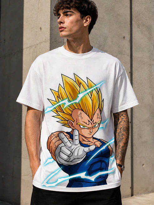 Polera Majin Vegeta Dragon Ball Z Anime DTF Grafimax 1