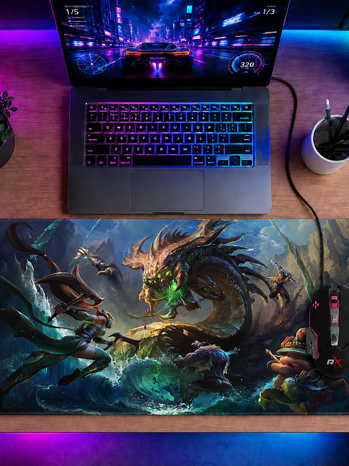 Mousepad Gamer XL League of Leyends LOL Videojuegos Grafimax 1