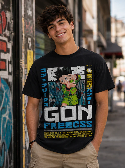 Polera Hunter x Hunter Gon Freecss Anime Grafimax 1