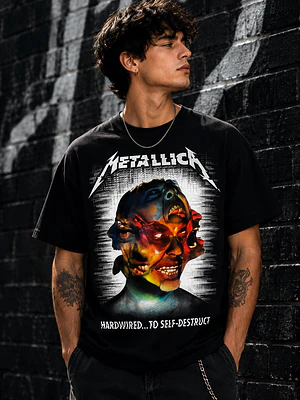 Polera Metallica Hardwired to Self Destruct Musica Grafimax