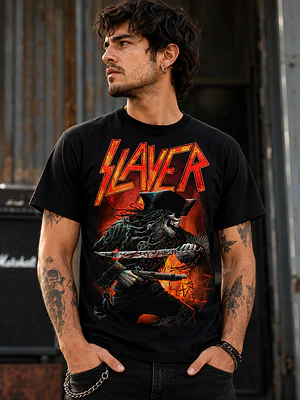 Polera Slayer diseno clasico Rock Grafimax