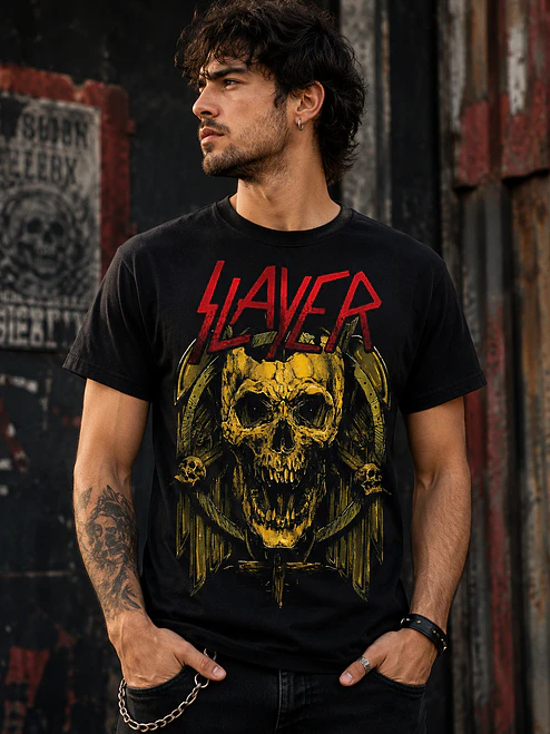 Polera Slayer calavera rock Heavy Metal Grafimax 1