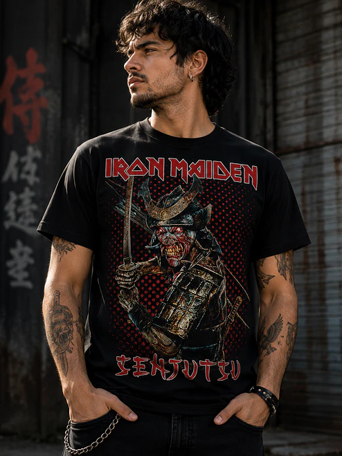 Polera Iron Maiden Samurai Eddie Metal Grafimax 1
