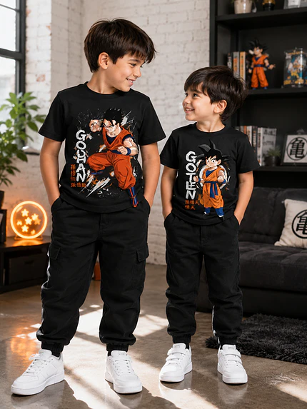 Pack Poleras Dragon Ball Gohan Goten Hermanos Anime Grafimax 1