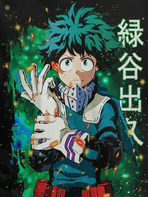 Polera My Hero Academia Deku Midoriya Anime Dtf Grafimax 3