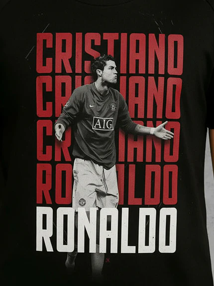 Polera Algodón Cristiano Ronaldo Cr7 Nombre Fútbol Grafimax 3