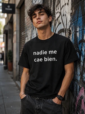 Polera Frases nadie me cae bien Frases Grafimax