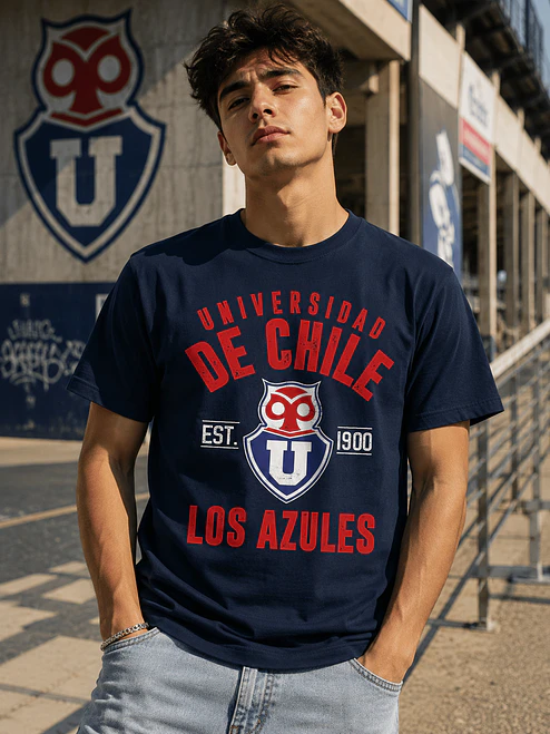 Polera Universidad de Chile Los Azules Deportes Grafimax 1