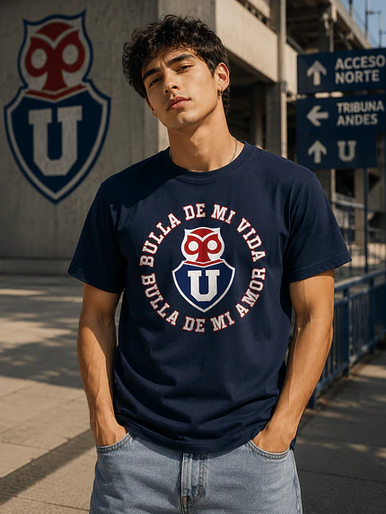 Polera Universidad de Chile logo central Deportes Grafimax 1