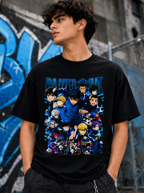 Polera Blue Lock Equipo futbol Anime Grafimax 1
