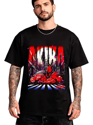Polera Akira Anime Películas Cyberpunk Dtf Grafimax