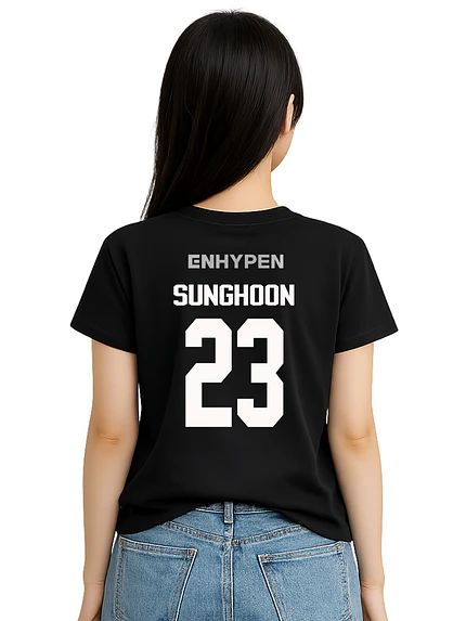 Polera Enhypen  Nombres Oversize K-pop Idol - Grafimax 8